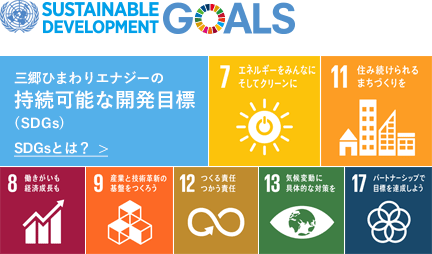 三郷ひまわりエナジーの持続可能な開発目標（SDGs）